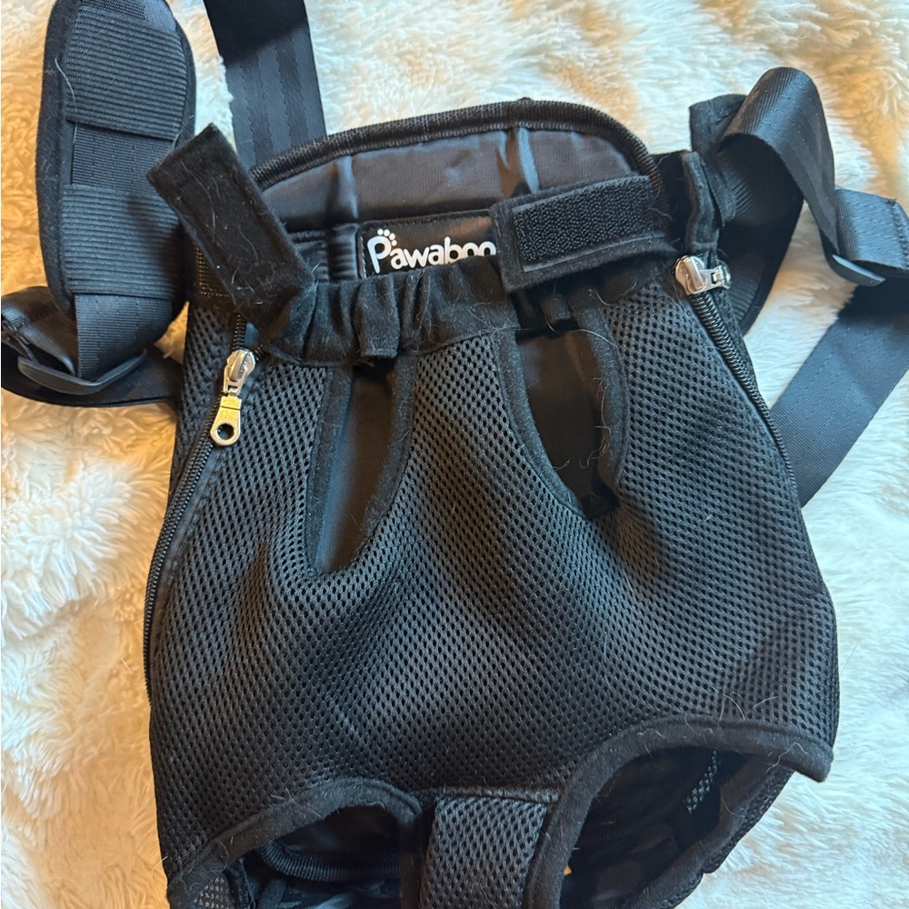 Black Mesh Pet Carrier by Pawaboo
